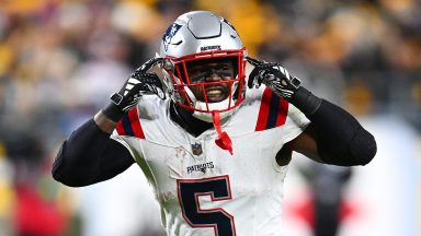 Jabrill Peppers #5 of the New England Patriots in action during the game against the Pittsburgh Steelers at Acrisure Stadium on December 7, 2023 in Pittsburgh, Pennsylvania. (Photo by Joe Sargent/Getty Images)