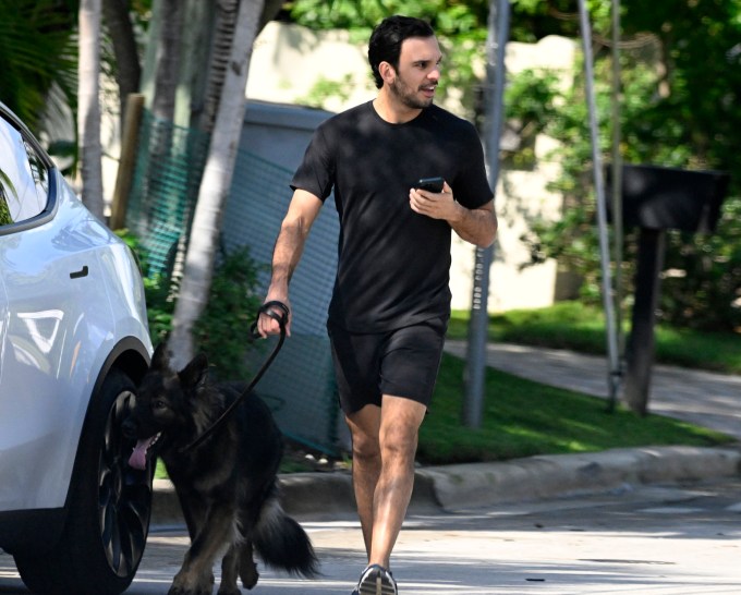 Joaquim Walking His Dog