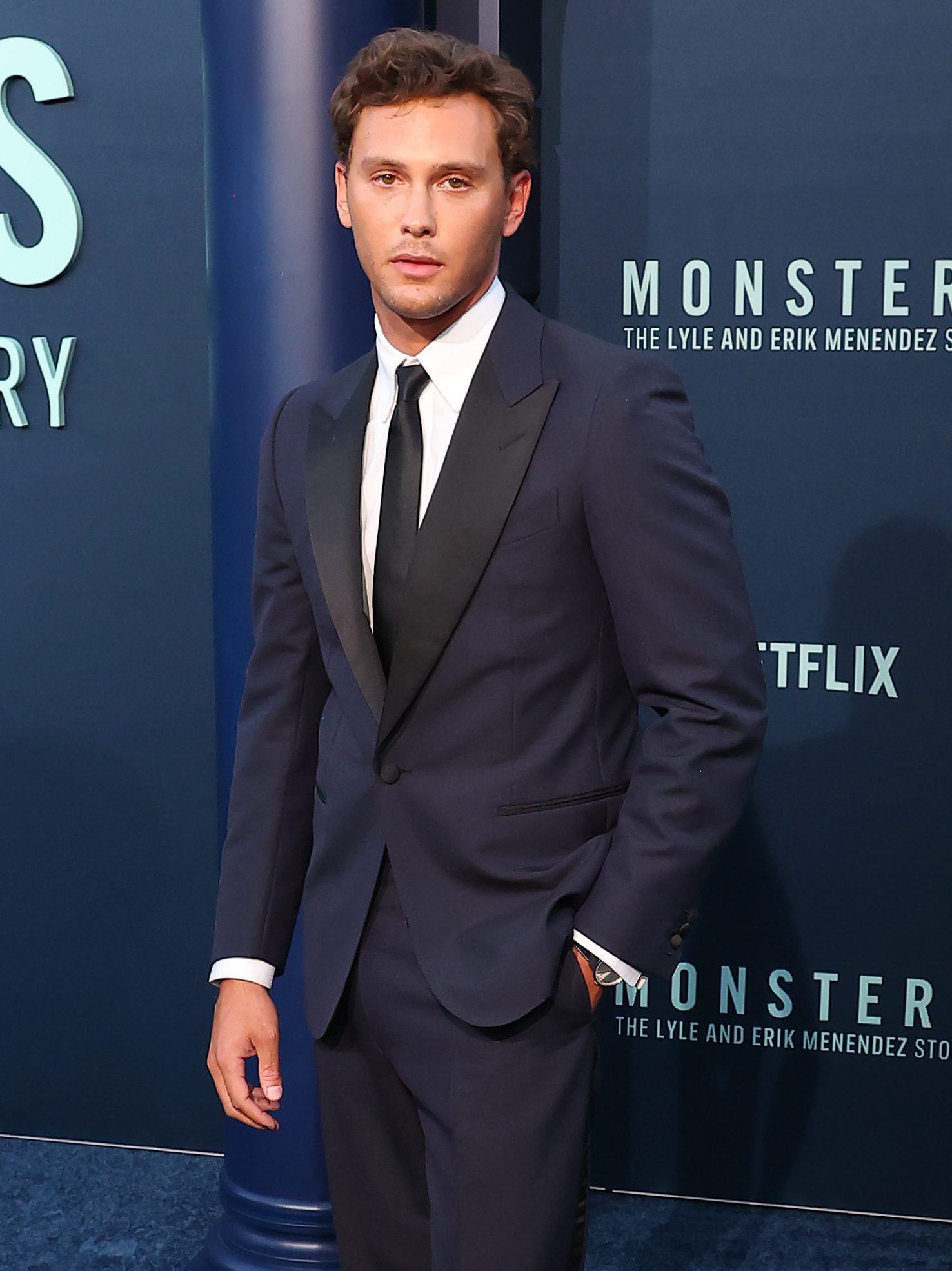 LOS ANGELES, CALIFORNIA - SEPTEMBER 16: Cooper Koch attends Los Angeles Premiere of Netflix's "Monsters: The Lyle and Erik Menendez Story" at The Egyptian Theatre Hollywood on September 16, 2024 in Los Angeles, California. (Photo by Leon Bennett/WireImage)
