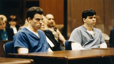 TRIAL OF BROTHERS LYLE & ERIK MENENDEZ, PARRICIDES (Photo by Ted Soqui/Sygma via Getty Images)