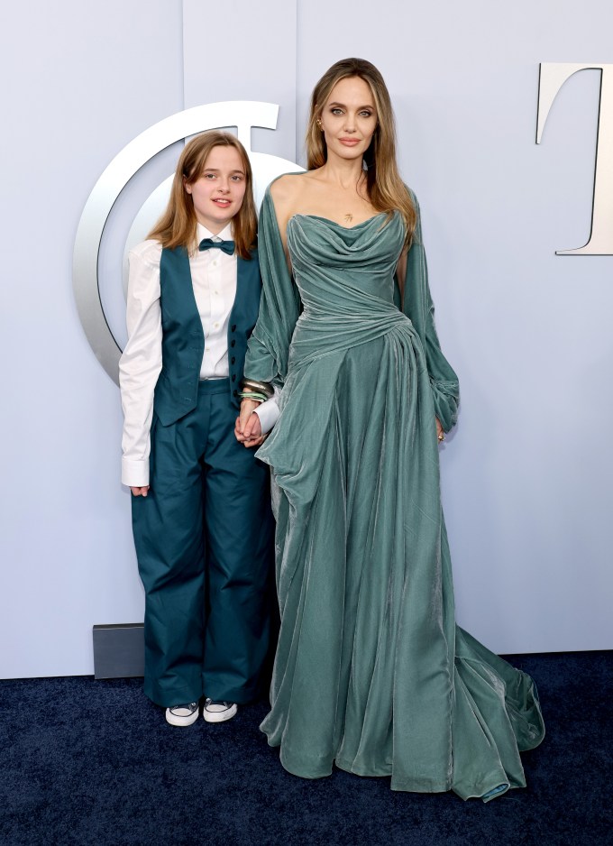 Vivienne & Angelina Jolie at 77th Annual Tony Awards