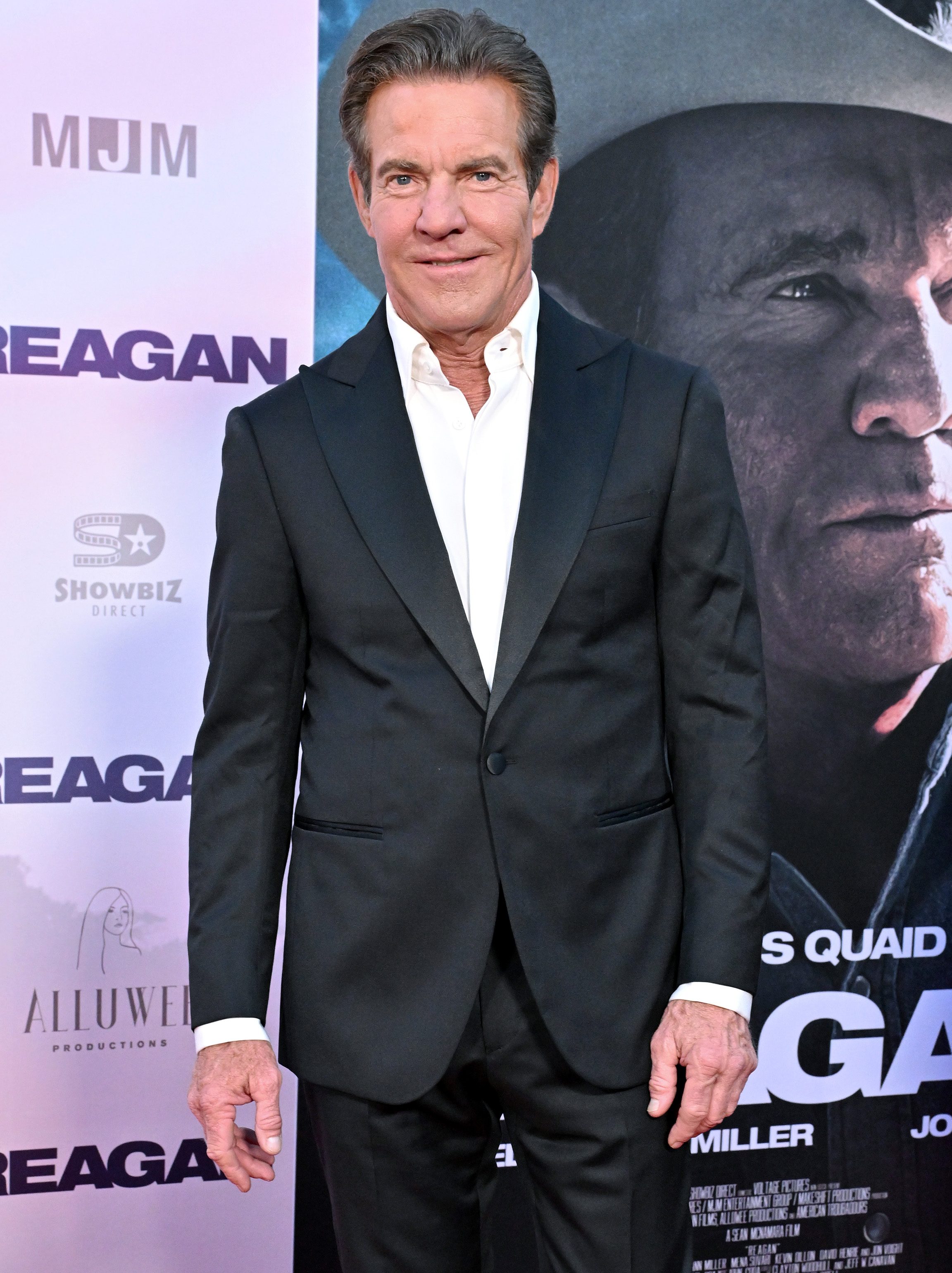 HOLLYWOOD, CALIFORNIA - AUGUST 20: Dennis Quaid attends the Los Angeles Premiere of "Reagan" at TCL Chinese Theatre on August 20, 2024 in Hollywood, California. (Photo by Axelle/Bauer-Griffin/FilmMagic)