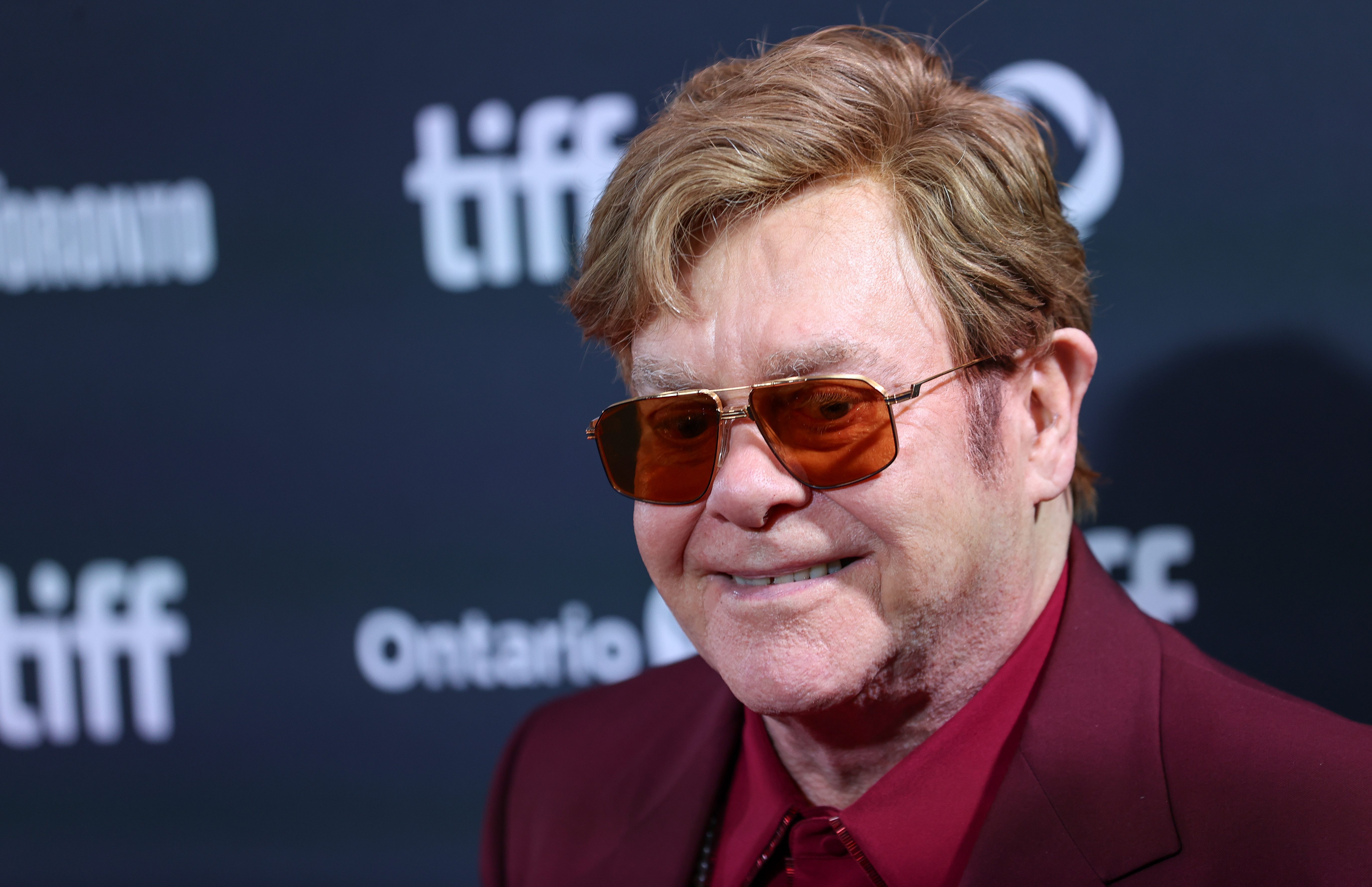 TORONTO, CANADA - SEPTEMBER 6: Elton John attends the premiere of 'Elton John: Never Too Late' during the 2024 Toronto International Film Festival at Roy Thomson Hall on September 6, 2024 in Toronto, Canada. (Photo by Mert Alper Dervis/Anadolu via Getty Images)