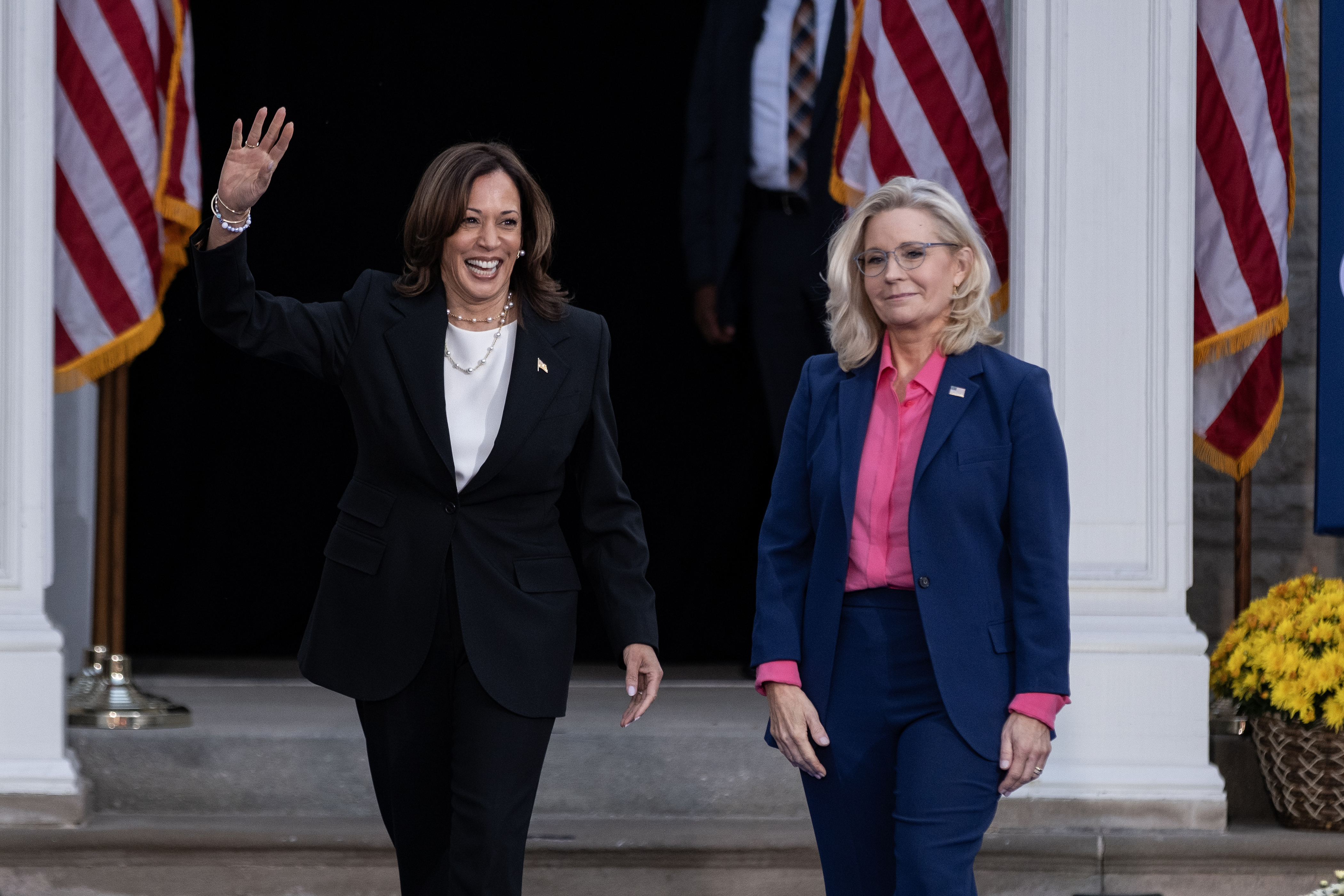 Republicans Who Voted for Kamala Harris in the 2024 Election: Photos Kamala Harris and Liz Cheney