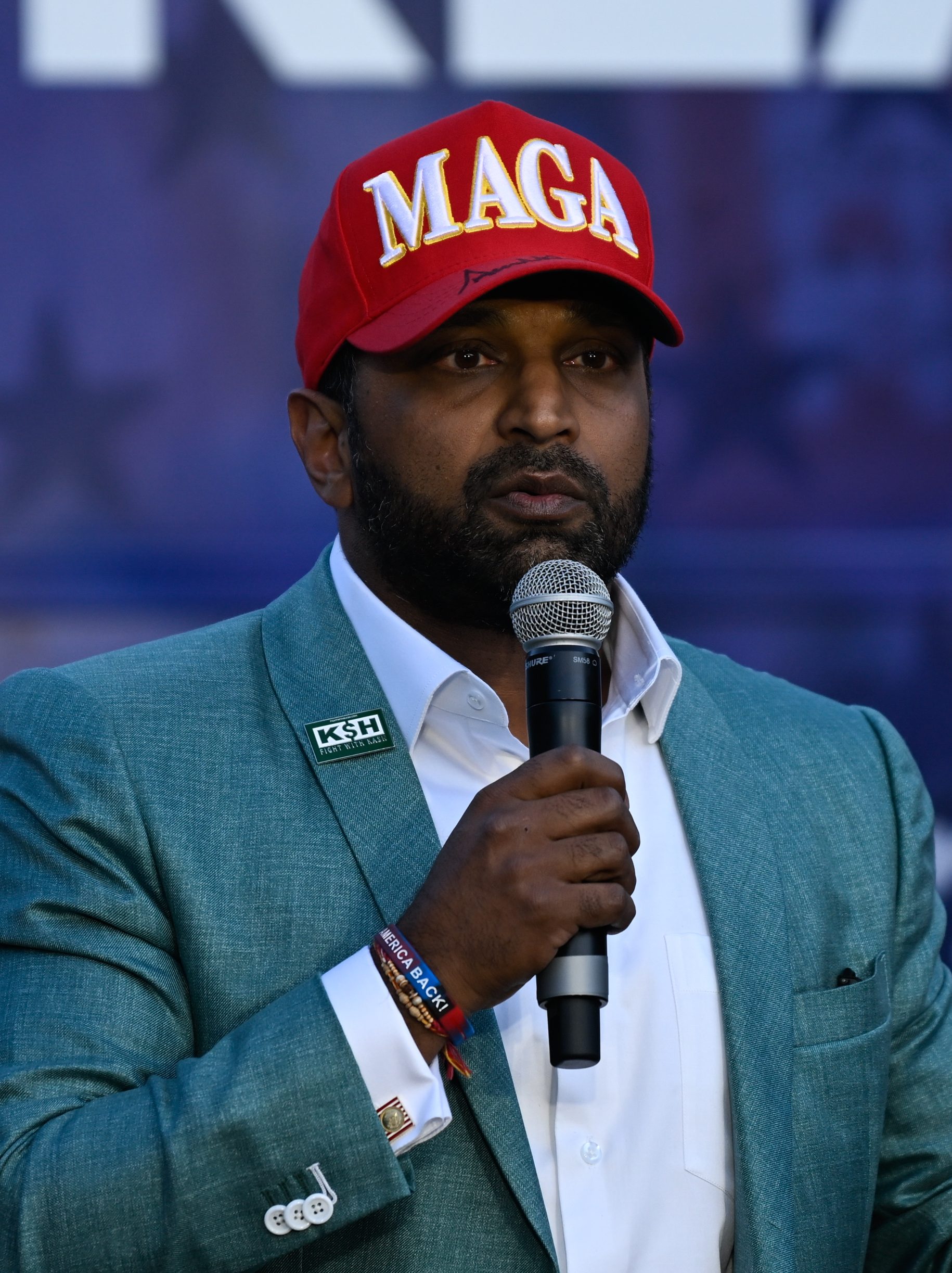 CHARLOTTE, USA - OCTOBER 10: A view from Team Trump Bus Tour featuring by Chair of the House Republican Conference Rep. Elise Stefanik, Hogan Gidley, Kash Patel, Chad Wolf, Abel Maldonado and Brooke Rollins in Charlotte, United States on October 10, 2024. (Photo by Peter Zay/Anadolu via Getty Images)