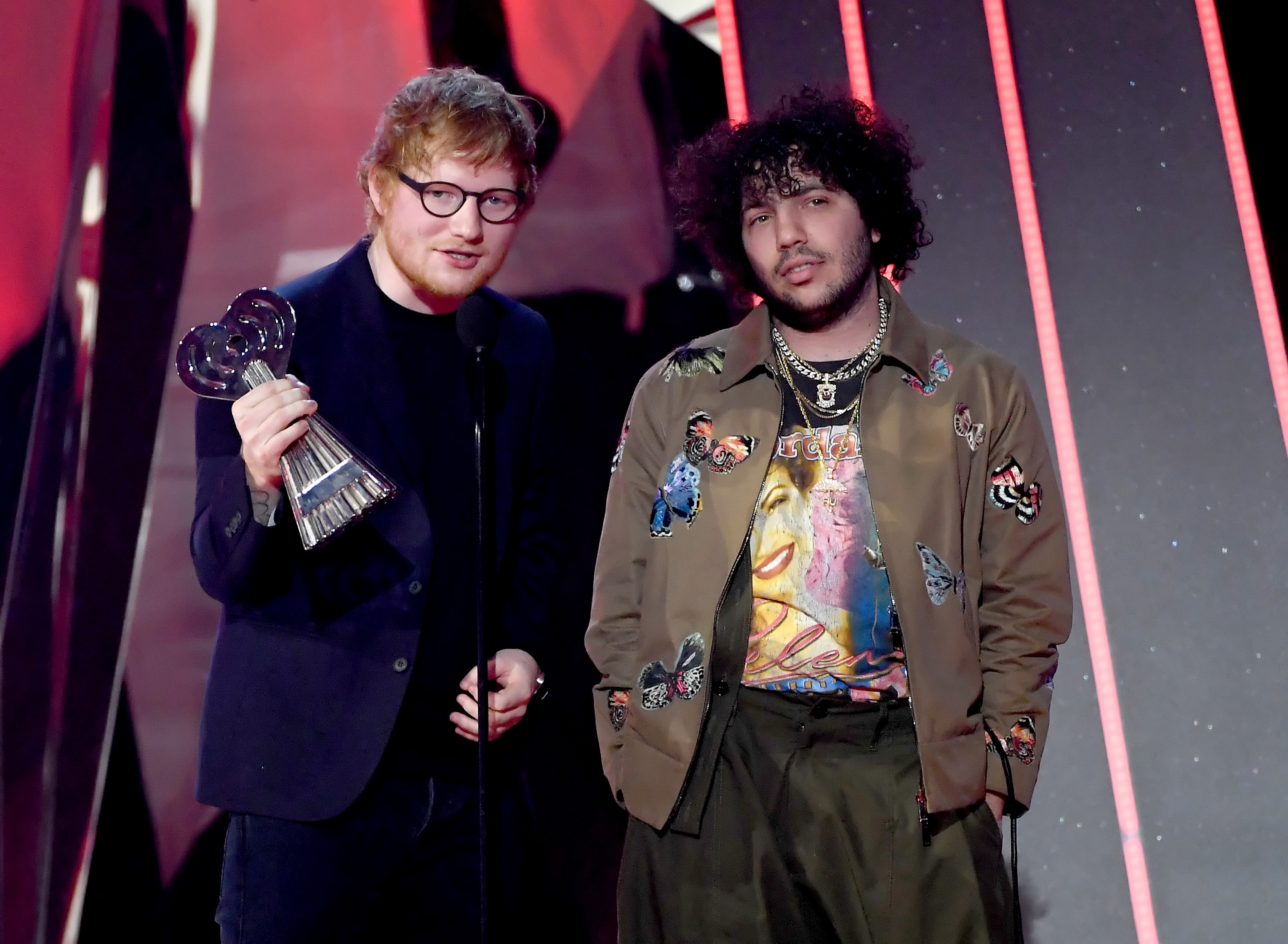 Benny Blanco: Pictures of People's Sexiest Man Alive 2024 Then & Now Ed Sheeran and Benny Blanco accept Best Lyrics for 'Love Yourself' (song by Justin Bieber) 2017 iHeartRadio Music Awards