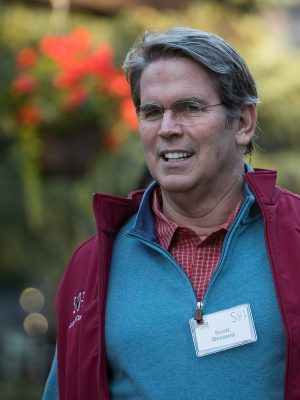 SUN VALLEY, ID - JULY 12: Scott Bessent, head of Key Square Group and former chief investment officer of Soros Fund Management, attends the second day of the annual Allen & Company Sun Valley Conference, July 12, 2017 in Sun Valley, Idaho. Every July, some of the world's most wealthy and powerful businesspeople from the media, finance, technology and political spheres converge at the Sun Valley Resort for the exclusive weeklong conference. (Photo by Drew Angerer/Getty Images)
