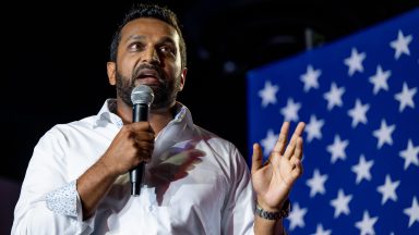 TUCSON, ARIZONA - JULY 31: Kash Patel, a former chief of staff to then-acting Secretary of Defense Christopher Miller, speaks during a campaign event for Republican election candidates at the Whiskey Roads Restaurant & Bar on July 31, 2022 in Tucson, Arizona. With less than two days to go before the Arizona primary election, candidates continue campaigning across the state. (Photo by Brandon Bell/Getty Images)