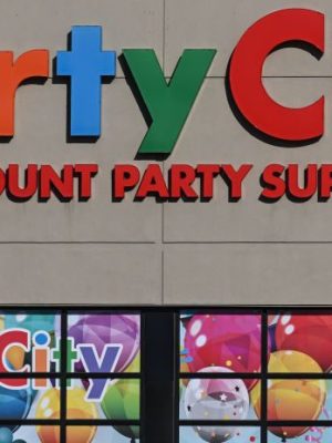 SHERWOOD PARK, CANADA - APRIL 3:
Party City logo and store, on April 3, 2024, in Sherwood Park, Strathcona County, Alberta, Canada. (Photo by Artur Widak/NurPhoto via Getty Images)