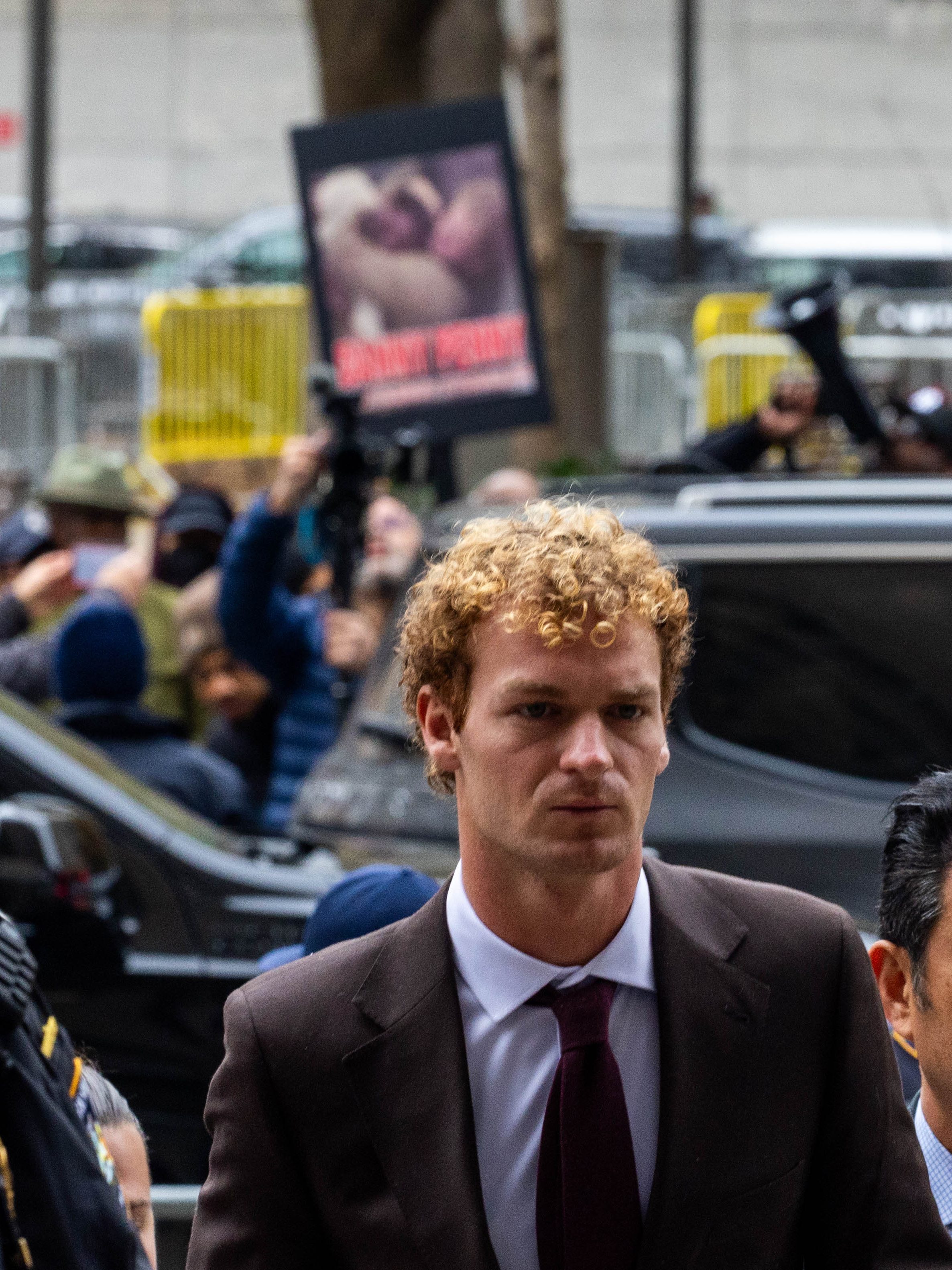 NEW YORK, NEW YORK - DECEMBER 9: Daniel Penny arrives at the Manhattan Criminal Courthouse on December 9, 2024 in New York City. Closing arguments have ended and the jury is deliberating the trial of Penny, 26, a former Marine, who is charged in the death of Jordan Neely by choking him during an altercation involving panhandling on a New York City subway car. (Photo by Alex Kent/Getty Images)