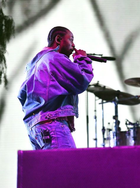INDIO, CA - APRIL 13:  Rappers Kendrick Lamar (L) and SZA (R) perform on the Coachella stage during week 1, day 1 of the Coachella  Valley Music And Arts Festival on April 13, 2018 in Indio, California.  (Photo by Scott Dudelson/Getty Images for Coachella  )