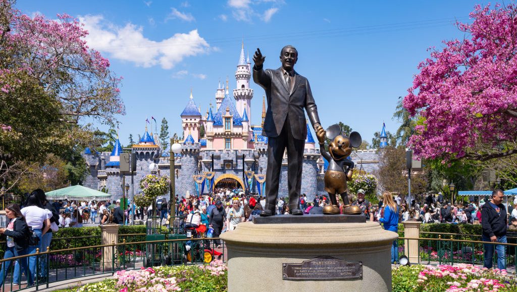 ANAHEIM, CA - APRIL 06: General views of the Walt Disney 'Partners' statue at Disneyland on April 06, 2024 in Anaheim, California.  (Photo by AaronP/Bauer-Griffin/GC Images)