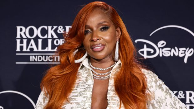 CLEVELAND, OHIO - OCTOBER 19: Inductee Mary J. Blige poses in the press room during the 2024 Rock & Roll Hall Of Fame Induction Ceremony streaming on Disney+ at Rocket Mortgage Fieldhouse on October 19, 2024 in Cleveland, Ohio.  (Photo by Arturo Holmes/Getty Images for The Rock and Roll Hall of Fame)