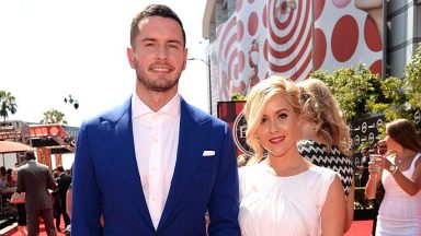 LOS ANGELES, CA - JULY 15:  (L-R) NBA player J.J. Reddick and wife Chelsea Kilgore attend The 2015 ESPYS at Microsoft Theater on July 15, 2015 in Los Angeles, California.  (Photo by Kevin Mazur/WireImage)