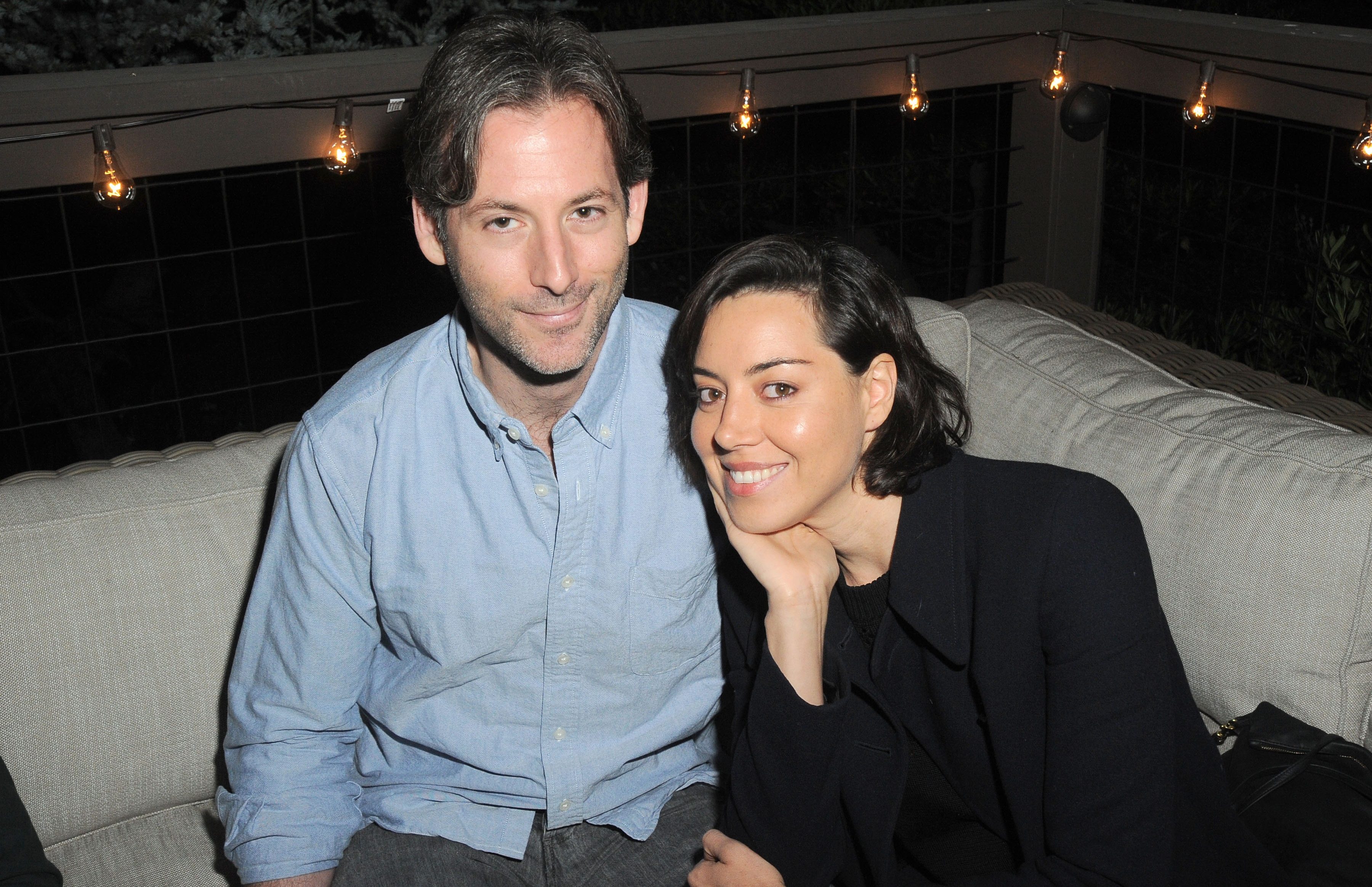 SILVERLAKE, CA - MAY 21: Jeff Baena and Aubrey Plaza attend Lisa Edelstein's Birthday Party at Private Residence on May 21, 2016 in Silverlake, CA. (Photo by David Crotty/Patrick McMullan via Getty Images)